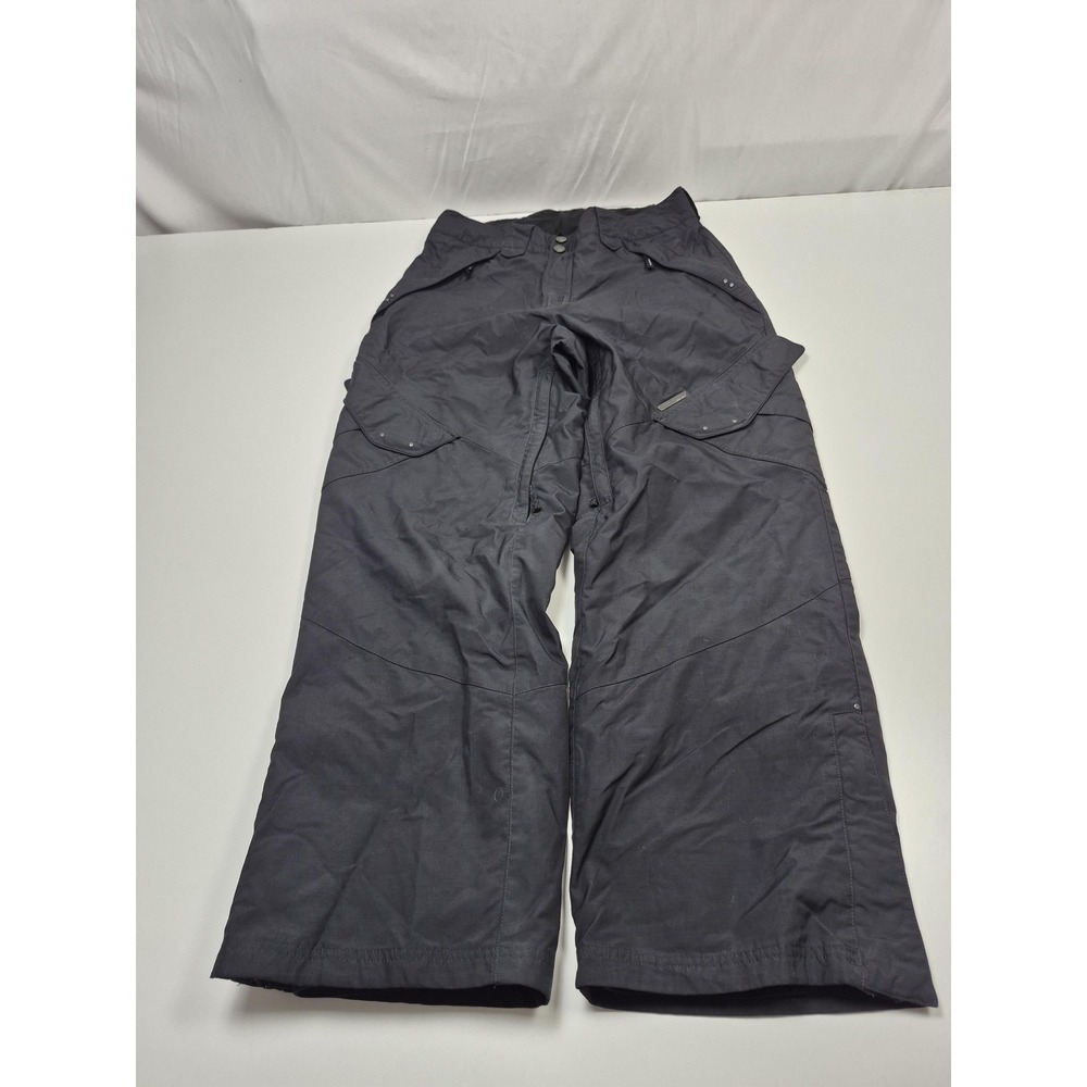 Sims Snow Pants Mens Medium Gray Insulated Cargo Nylon Ski Snowboarding Winter